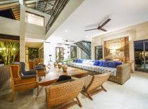 Villa Abaca Kadek, Living Room at Night